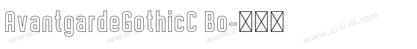 AvantgardeGothicC Bo字体转换